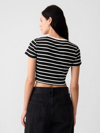 Modern Rib Cropped T-Shirt