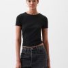 Modern Rib Cropped T-Shirt