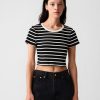 Modern Rib Cropped T-Shirt
