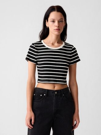 Modern Rib Cropped T-Shirt