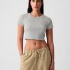 Modern Rib Cropped T-Shirt