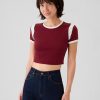 Modern Rib Cropped T-Shirt