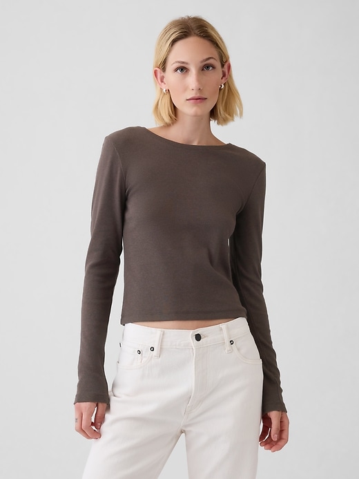 Modern Rib Cropped T-Shirt Modern Rib Cropped T-Shirt