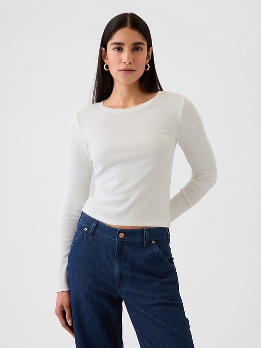 Modern Rib Cropped T-Shirt Modern Rib Cropped T-Shirt