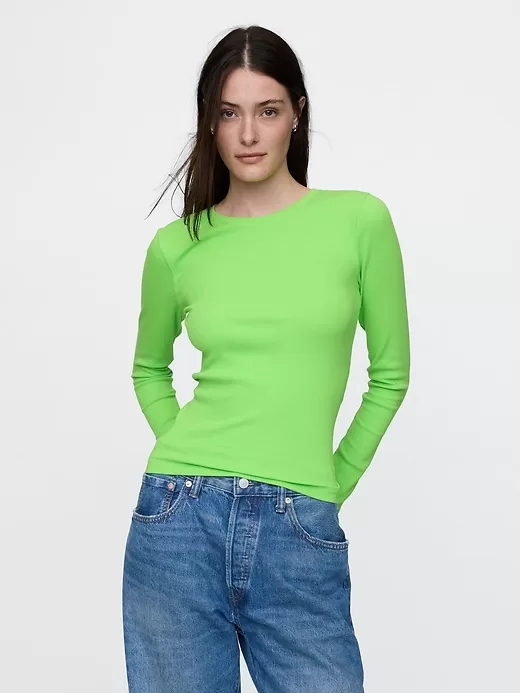 Modern Rib Cropped T-Shirt Modern Rib Cropped T-Shirt