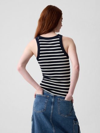 Modern Rib Halter Tank Top
