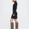 Modern Rib Mockneck Mini Dress