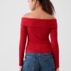 Modern Rib Off-Shoulder Cropped Top