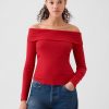 Modern Rib Off-Shoulder Cropped Top