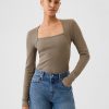 Modern Rib Square-Neck Top Modern Rib Square-Neck Top