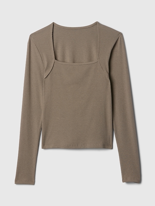 Modern Rib Square-Neck Top Modern Rib Square-Neck Top