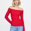 Off-Shoulder Sweater Top