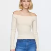 Off-Shoulder Sweater Top