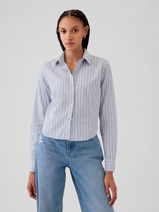 Organic Cotton Cropped Shirt Organic Cotton Cropped Shirt