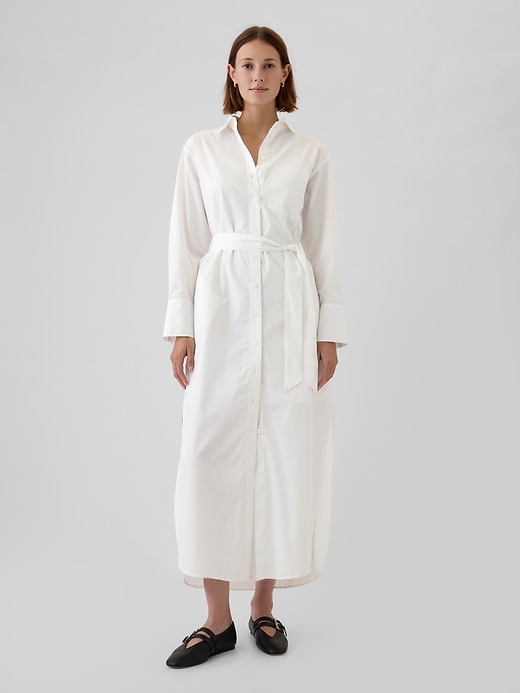 Organic Cotton Maxi Shirtdress Organic Cotton Maxi Shirtdress