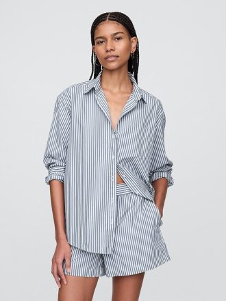 Organic Cotton Poplin Big Shirt