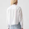 Organic Cotton Poplin Cropped Shirt