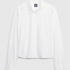 Organic Cotton Poplin Cropped Shirt