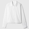 Organic Cotton Poplin Cropped Shirt