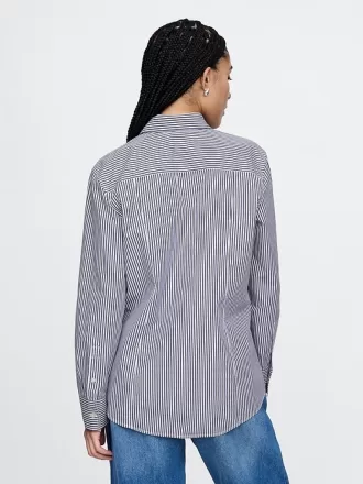 Organic Cotton Poplin Long Shirt