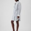 Organic Cotton Striped Mini Shirtdress Organic Cotton Striped Mini Shirtdress