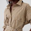 Organic Cotton Striped Mini Shirtdress Organic Cotton Striped Mini Shirtdress