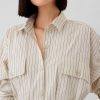 Organic Cotton Striped Mini Shirtdress Organic Cotton Striped Mini Shirtdress