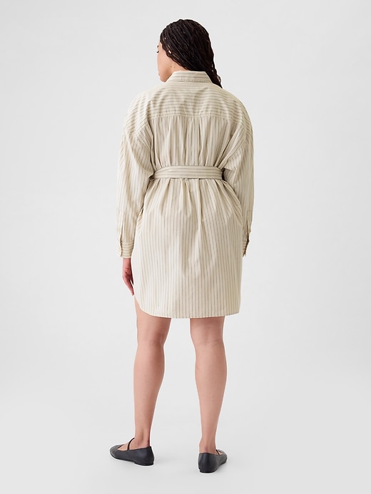 Organic Cotton Striped Mini Shirtdress Organic Cotton Striped Mini Shirtdress