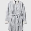 Organic Cotton Striped Mini Shirtdress Organic Cotton Striped Mini Shirtdress
