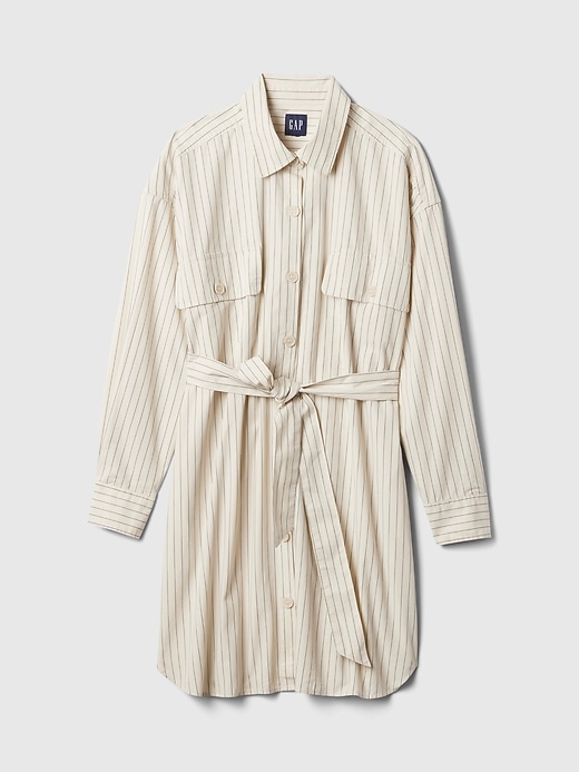 Organic Cotton Striped Mini Shirtdress Organic Cotton Striped Mini Shirtdress