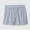 Organic Cotton Striped Poplin Shorts