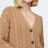 Oversized Cable-Knit Cardigan