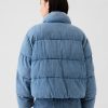Oversized Denim Puffer Jacket