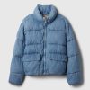 Oversized Denim Puffer Jacket