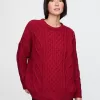 Oversized Mixed Cable-Knit Sweater