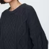 Oversized Mixed Cable-Knit Sweater