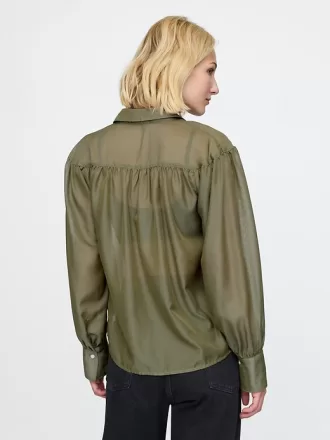 Oversized Sheer Shirt