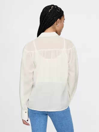 Oversized Sheer Shirt