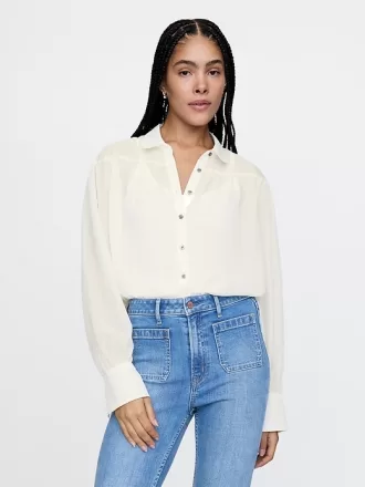 Oversized Sheer Shirt