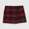 Plaid Wrap Mini Skirt
