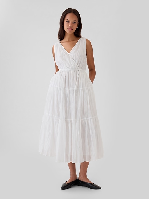 Pleated Tiered Maxi Dress Pleated Tiered Maxi Dress
