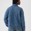 Quilted Denim Shirt Jacket