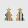 Rainbow Christmas Tree Earring