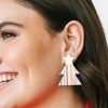 Rainbow Christmas Tree Earring