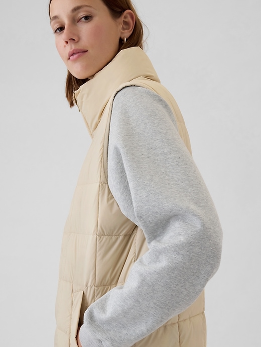 Recycled Lightweight Quilted Puff Vest Recycled Lightweight Quilted Puff Vest