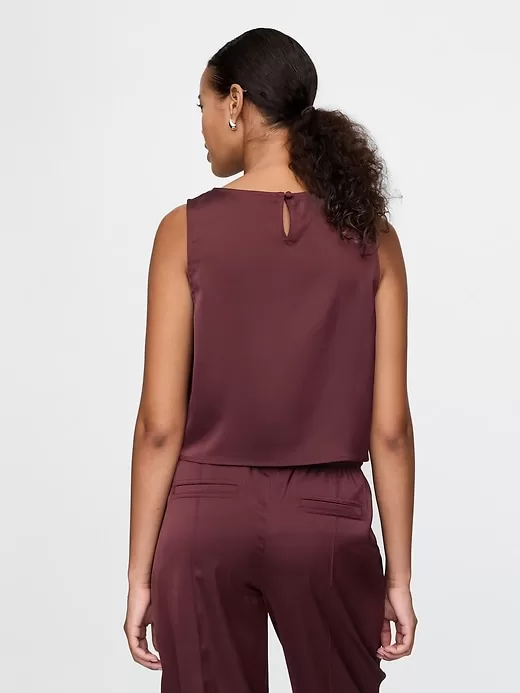 Recycled Satin Shell Tank Recycled Satin Shell Tank