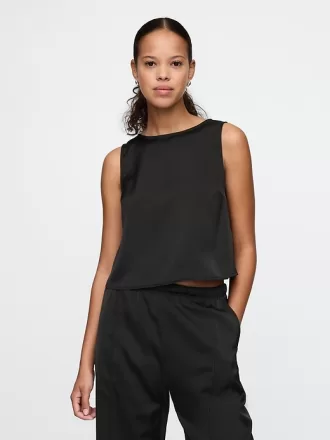Recycled Satin Shell Tank Recycled Satin Shell Tank