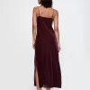 Recycled Velvet Maxi Slip Dress