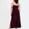 Recycled Velvet Maxi Slip Dress
