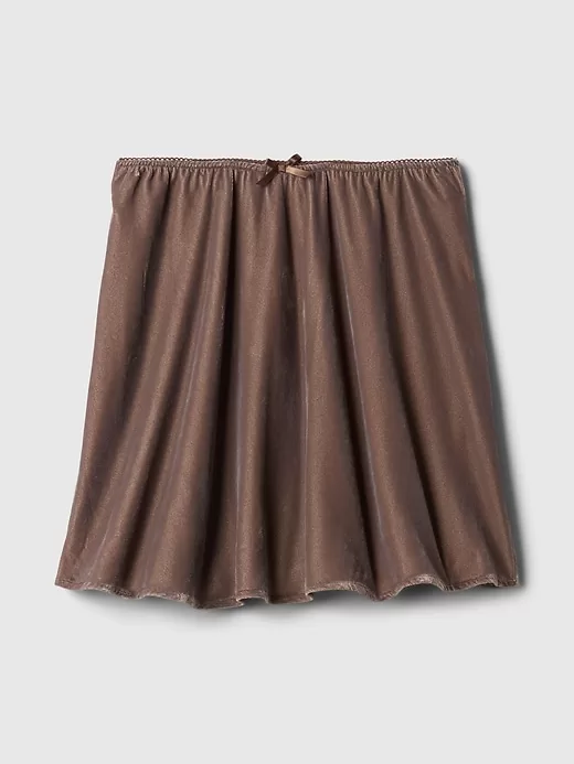 Recycled Velvet Mini Skirt Recycled Velvet Mini Skirt